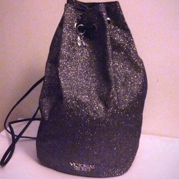 Victoria’s Secret Glitter Drawstring Bag - Picture 1 of 3